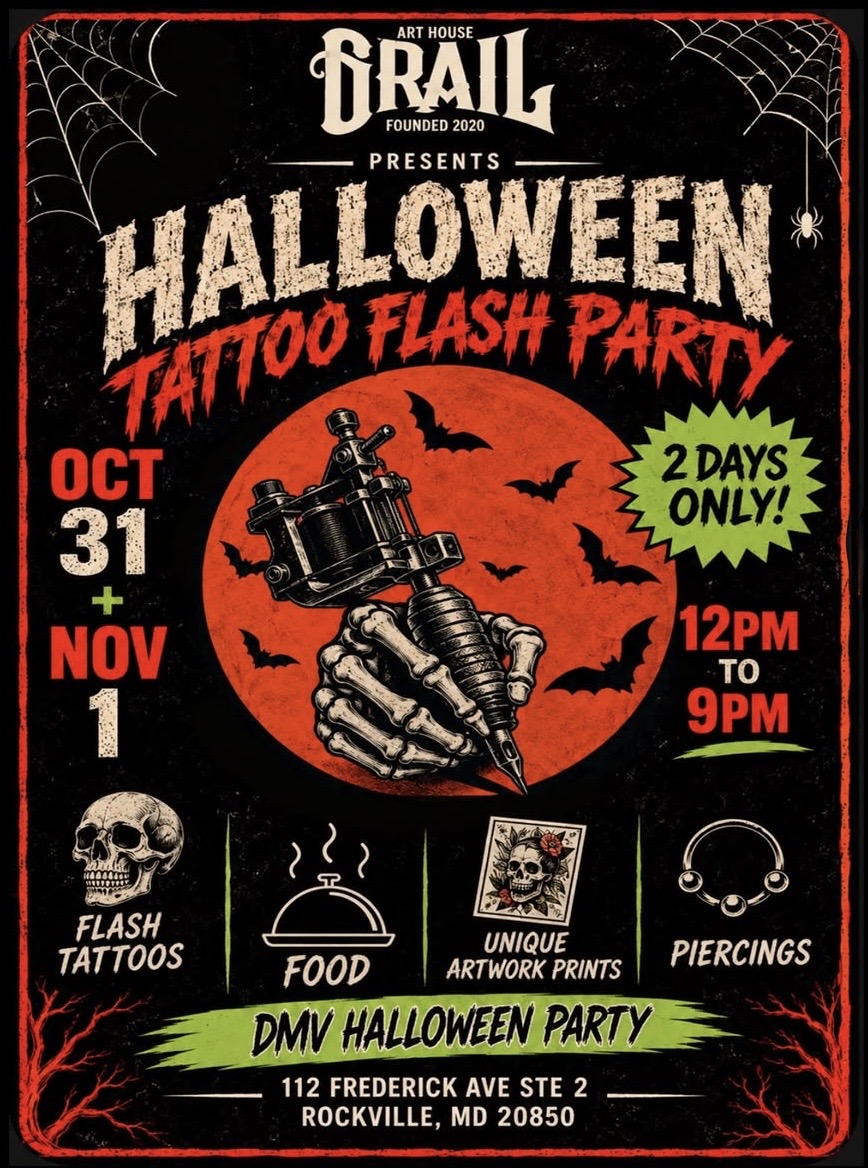 Halloween Tattoo Flash Party